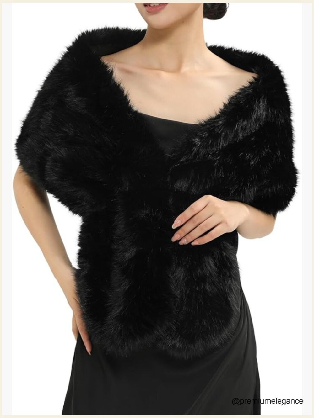 Luxurious Faux Fur Scarf Wrap Shawl for Women - 64 Inches Long, Heavyweight